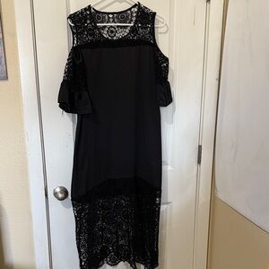 Elegant Black Lace Dress